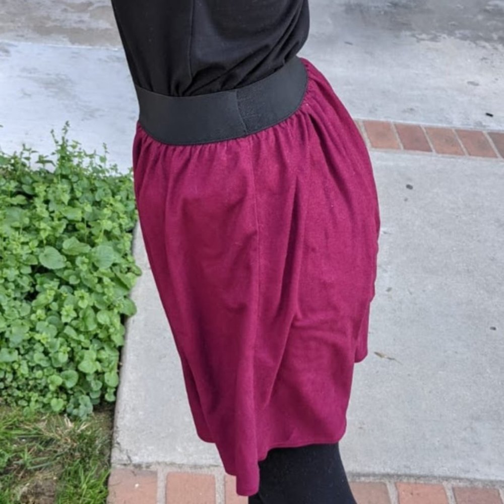 hot pink mini skirt
